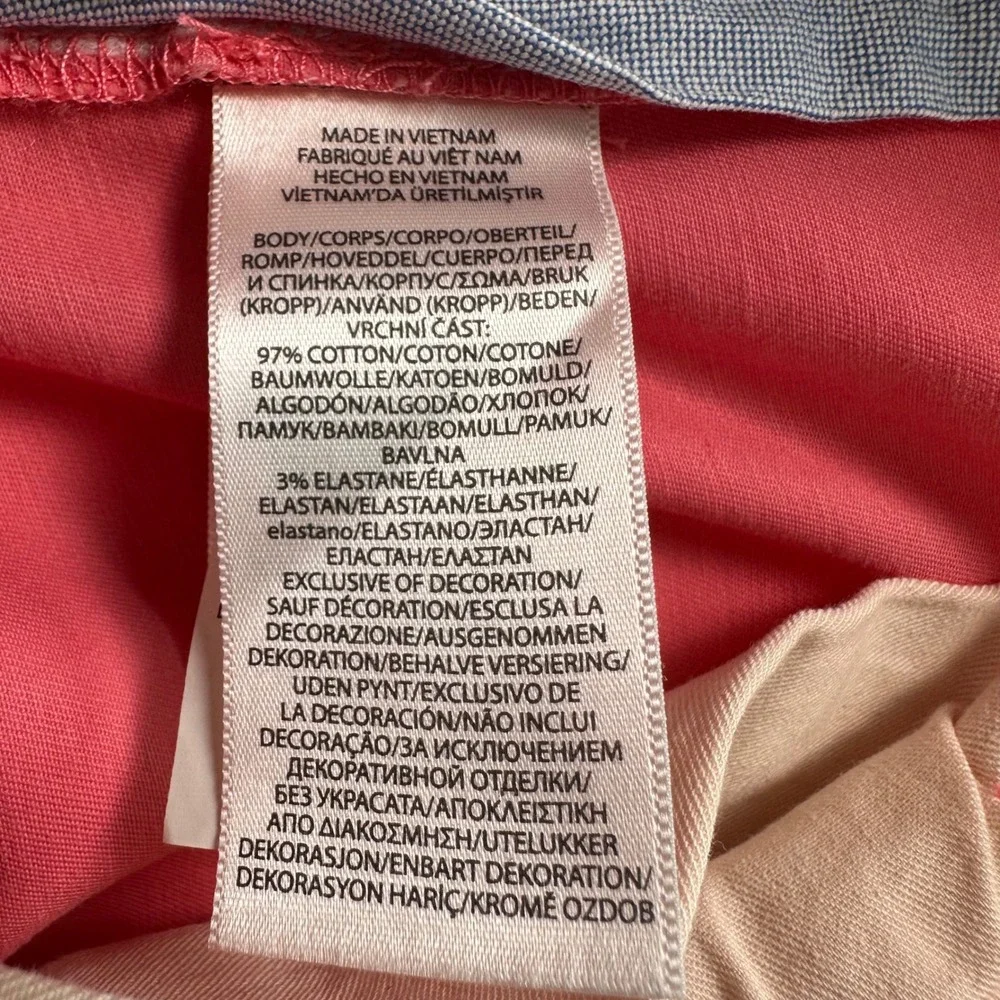 Polo Ralph Lauren Mens Stretch Straight Fit Chino Pants Salmon Pink 33x32 NEW